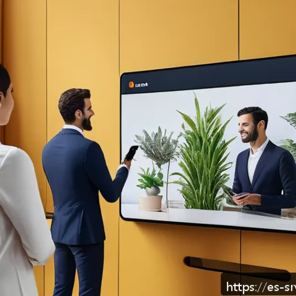 서비스 디자인 방법론의 역사적 배경 - A modern digital banking environment showcasing a diverse group of young Spanish professionals inter...