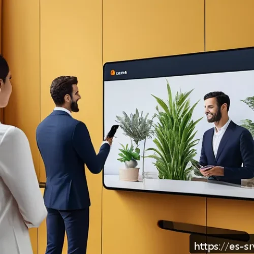 Home 17 서비스 디자인 방법론의 역사적 배경 - A modern digital banking environment showcasing a diverse group of young Spanish professionals inter...